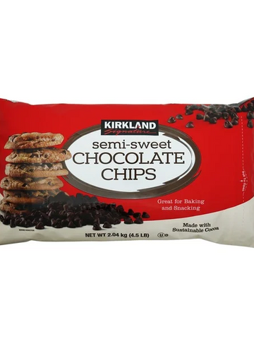 Kirkland Signature Semi-Sweet Chocolate Chips, 4.5 lbs